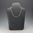 British vintage sterling silver double kihei chain necklace 41cm 17.4g AGP
